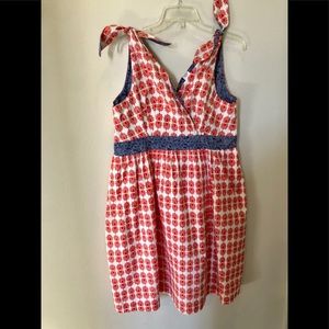 Cute summer dress with tie straps